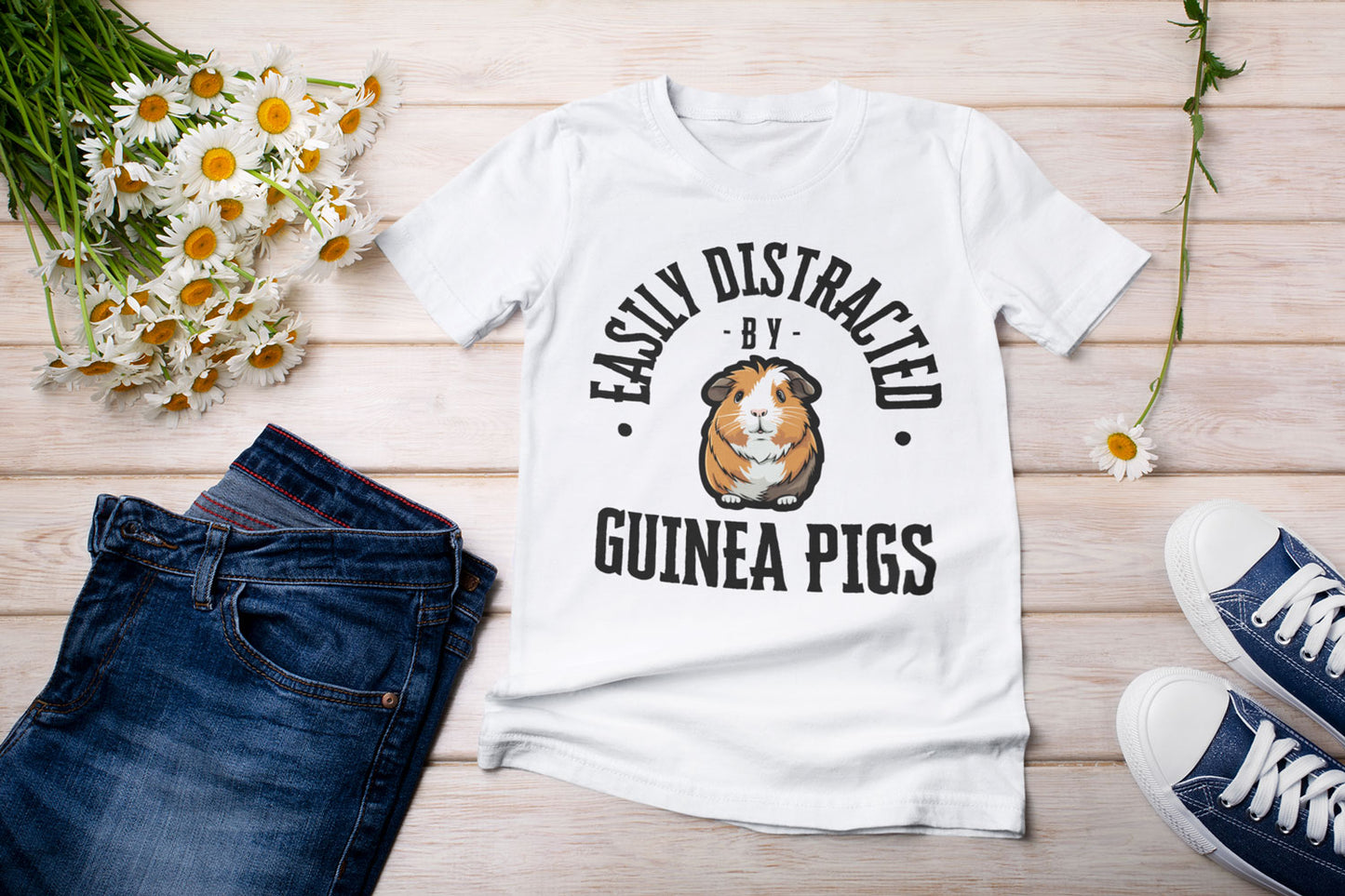 guinea pig tshirt, organic cotton.