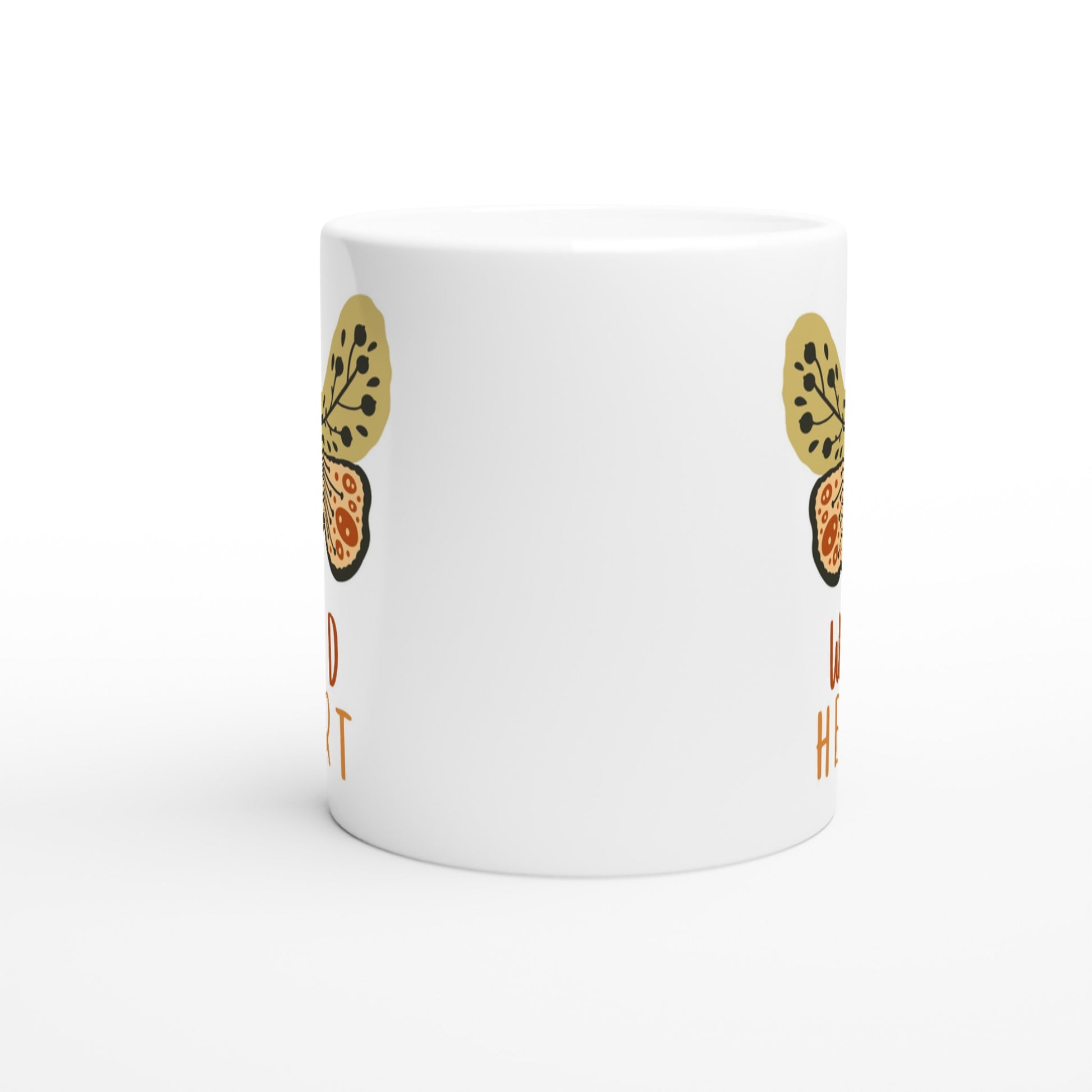 butterfly mug, side view