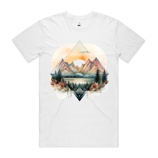 Mountains Graphic Tshirt, Organic Cotton.