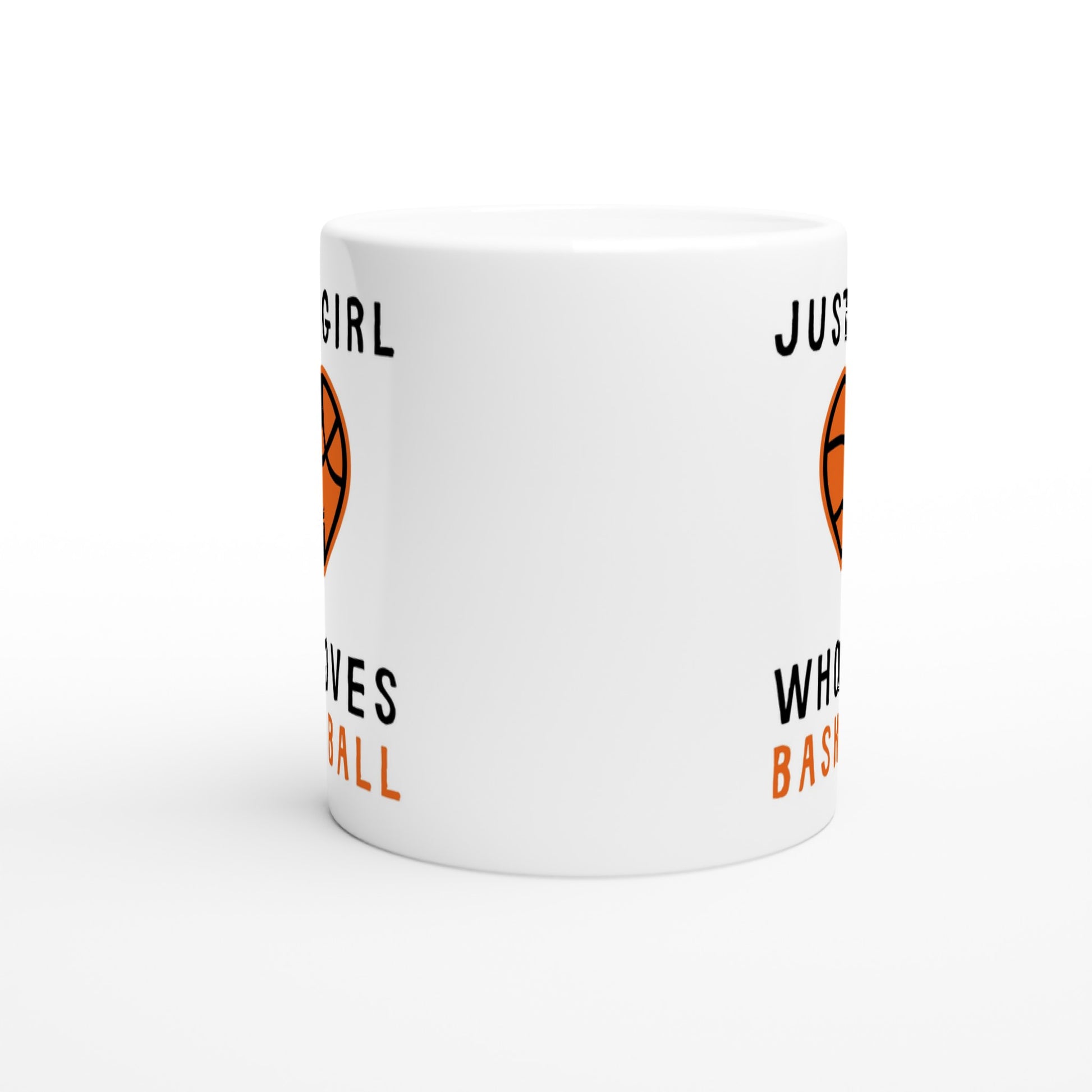 basketball mug side view.