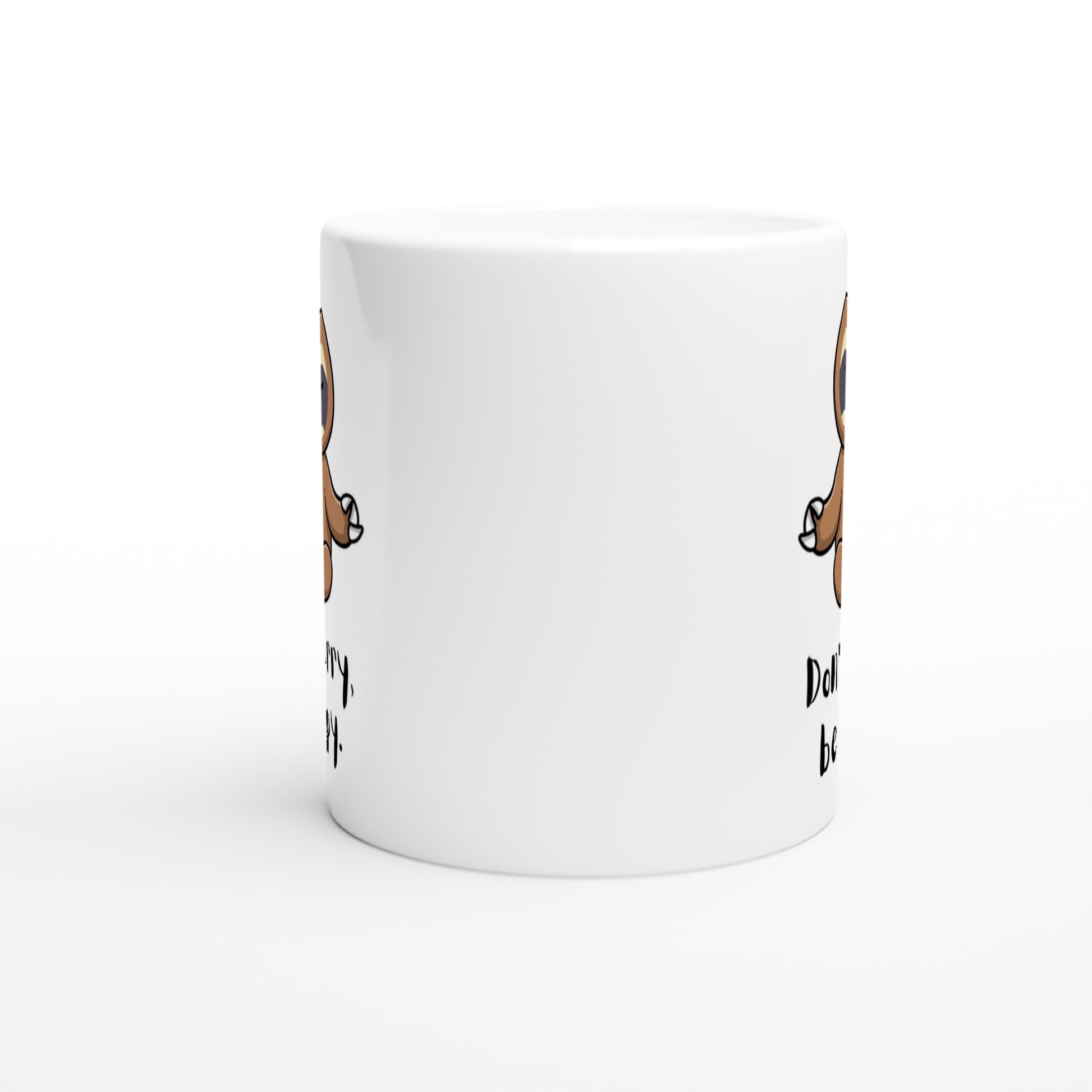 Sloth mug, side view.