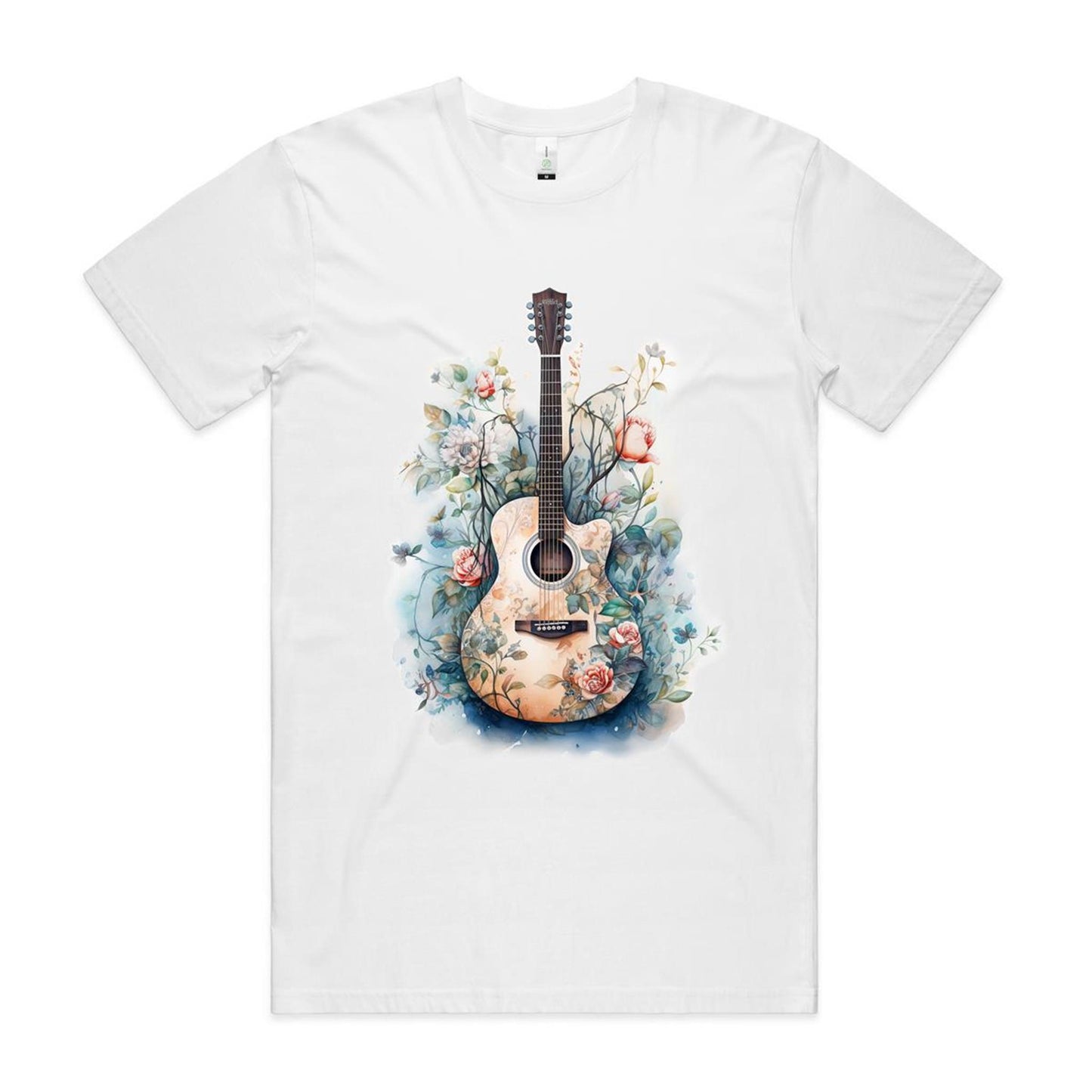 Guitar Tshirt, organic cotton.