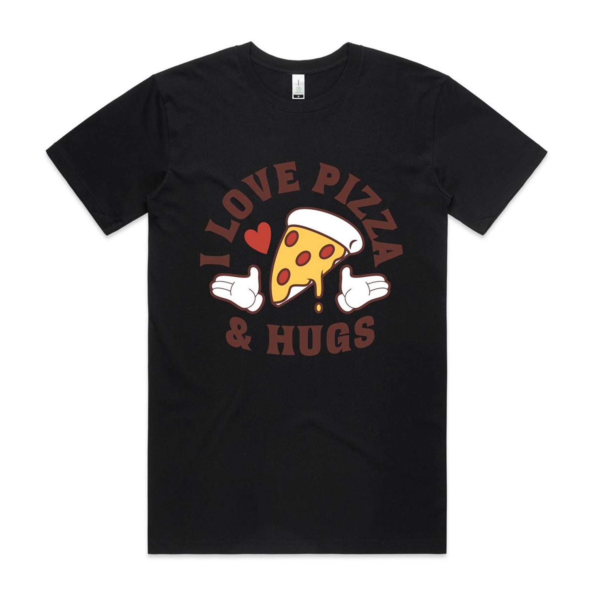 pizza tshirt, I love hugs and pizza.