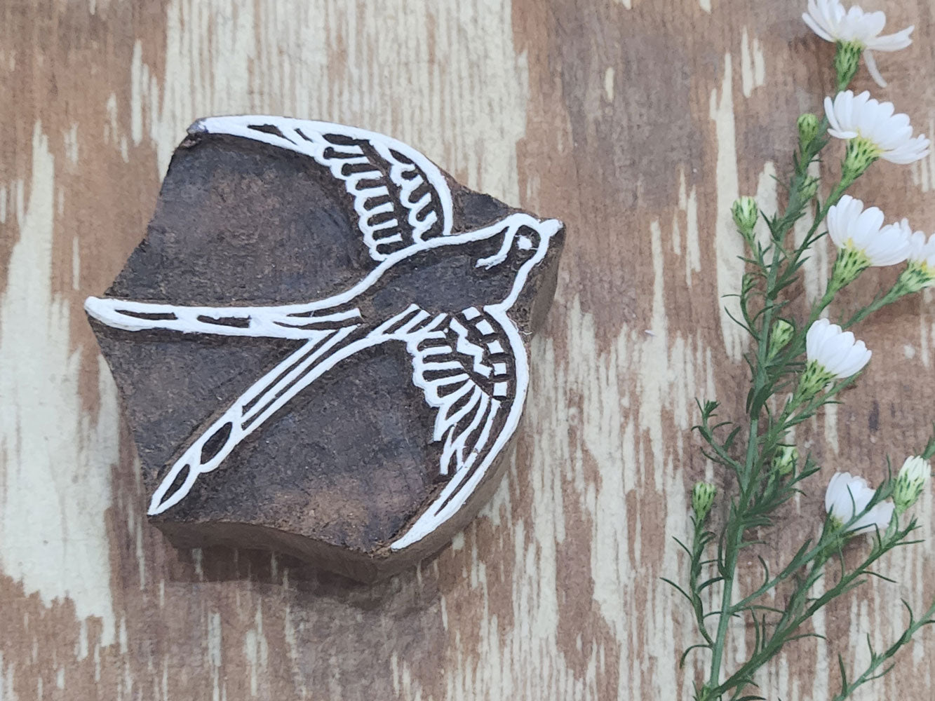 Bird Stamp, Clay Printing Blocks