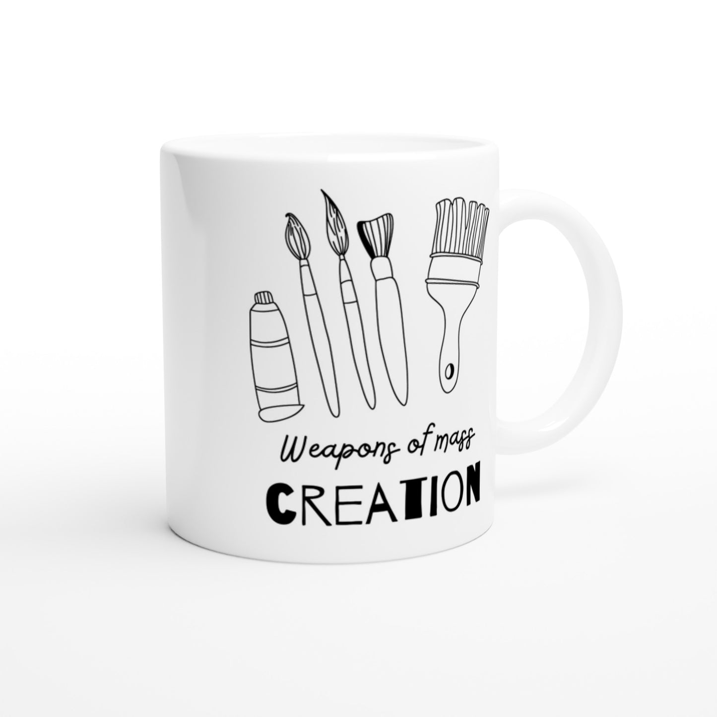 Artist Mug, weapons of mass creation.