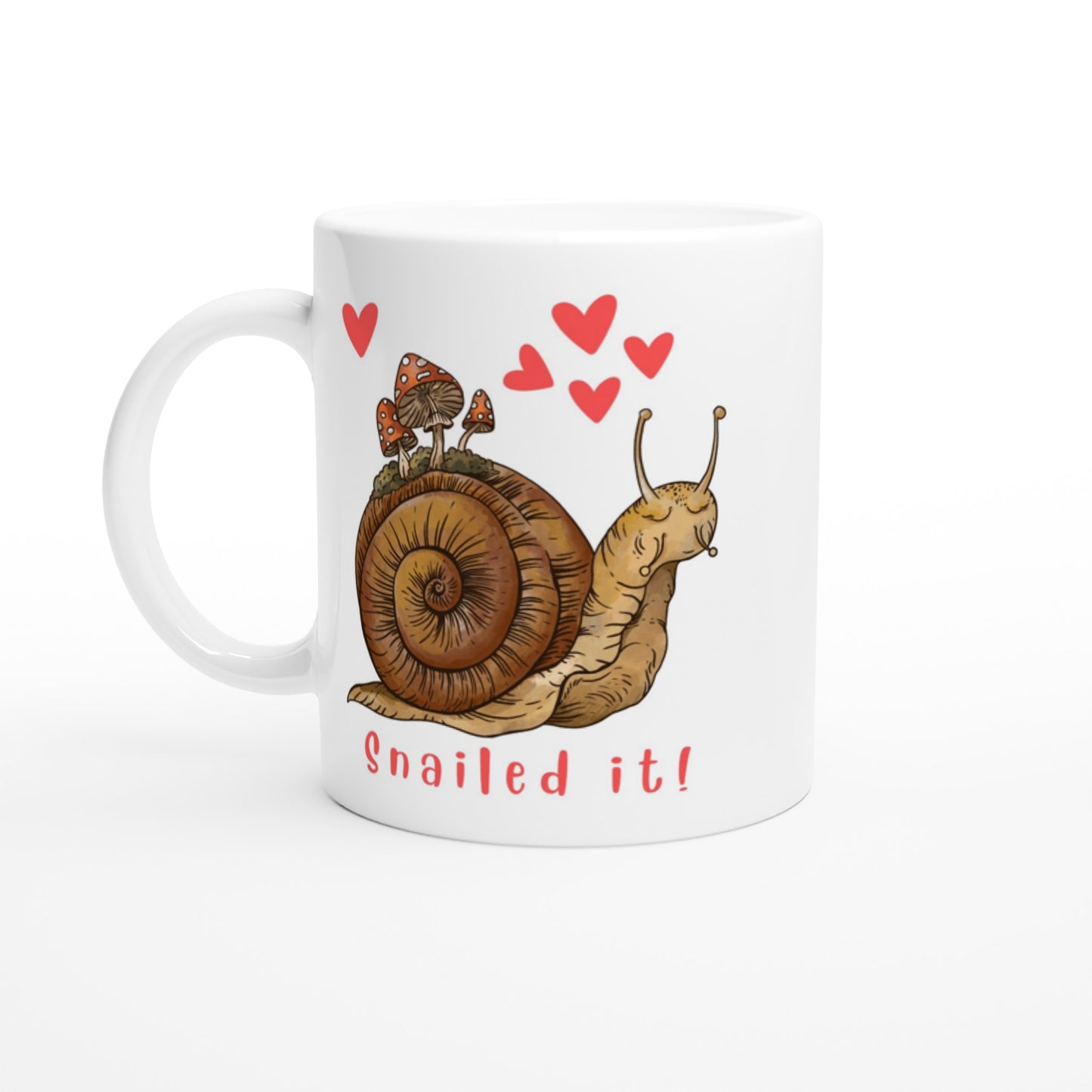 snailed it coffee cup.