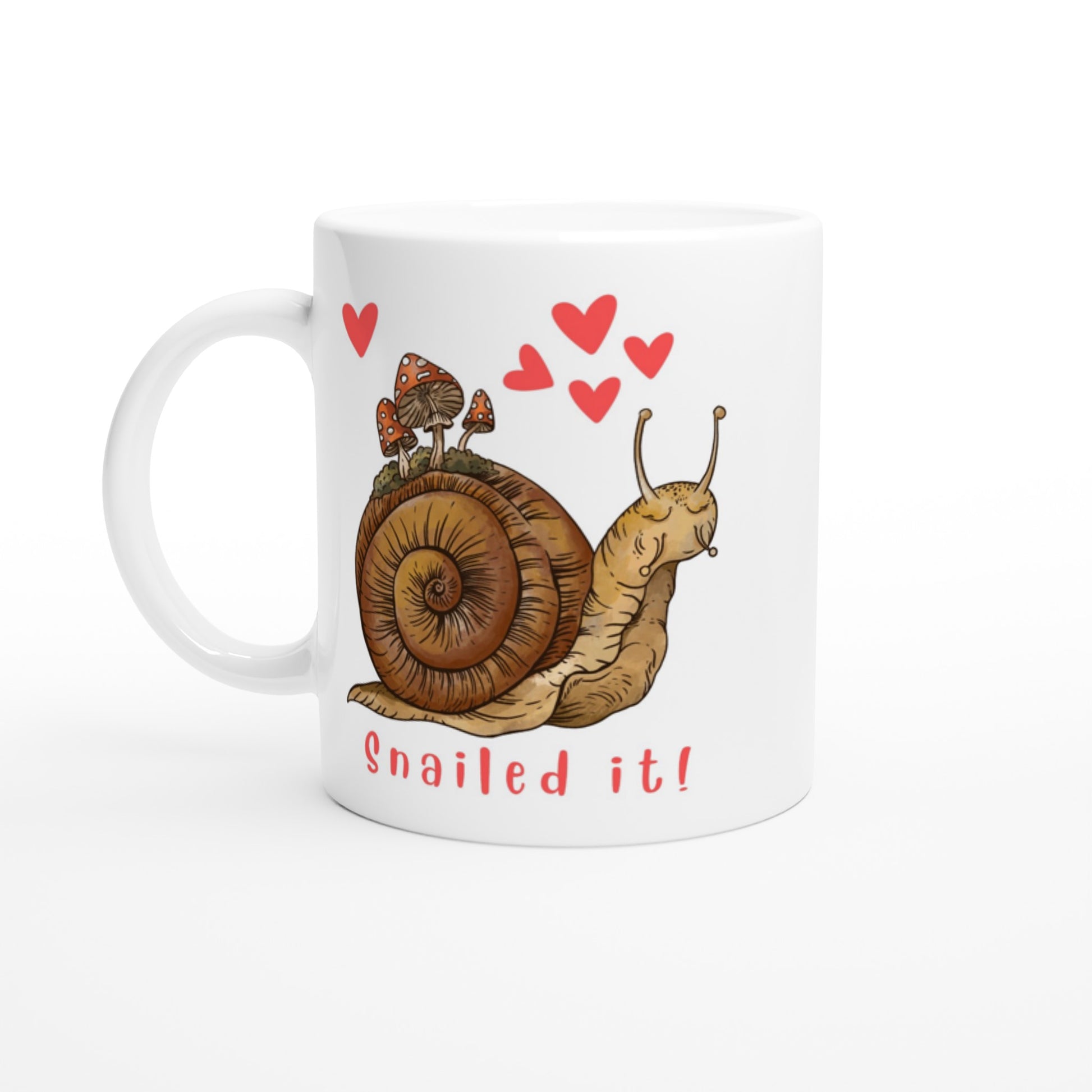 snailed it coffee cup.