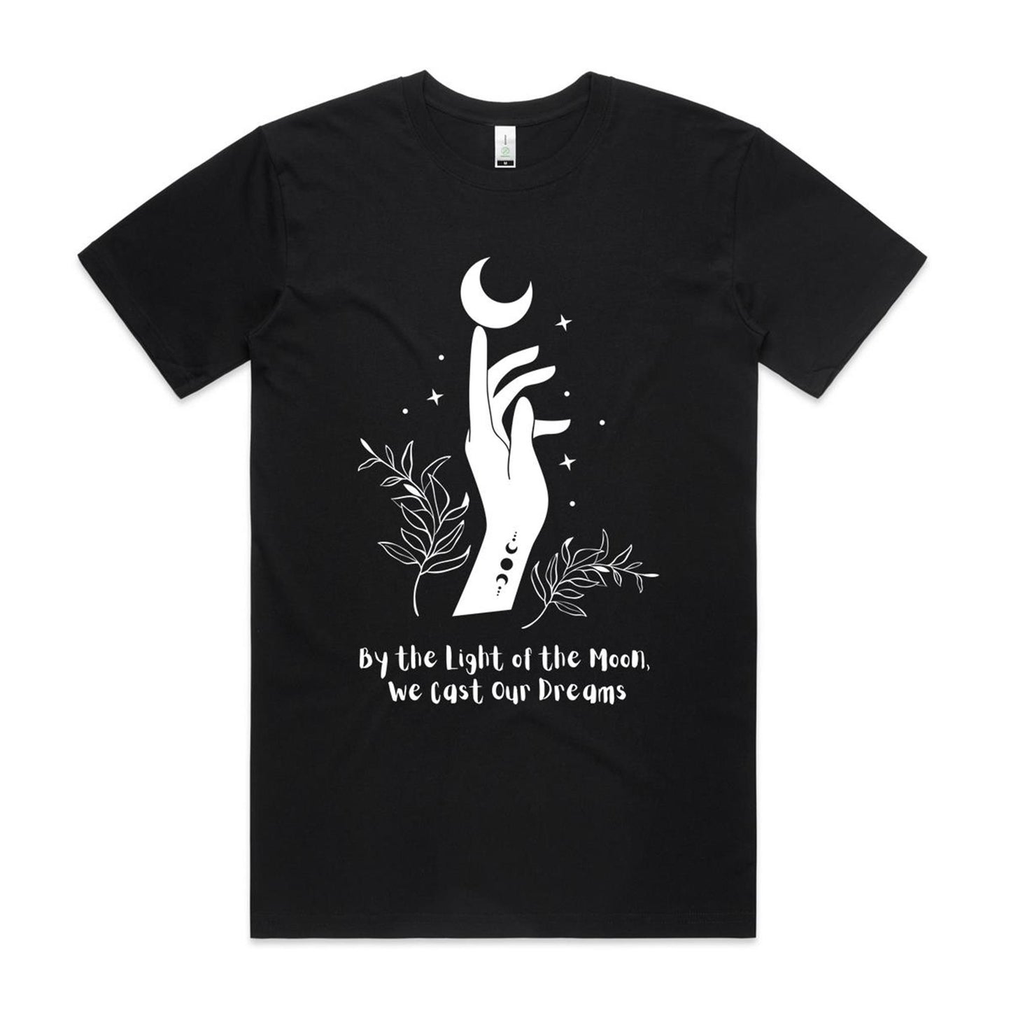 Boho-Witchy Moon Tshirt - By the Light of the Moon, We Cast Our Dreams.