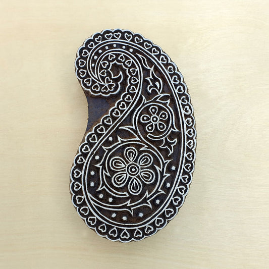 Large Paisley Stamp, Wood Block Stamps