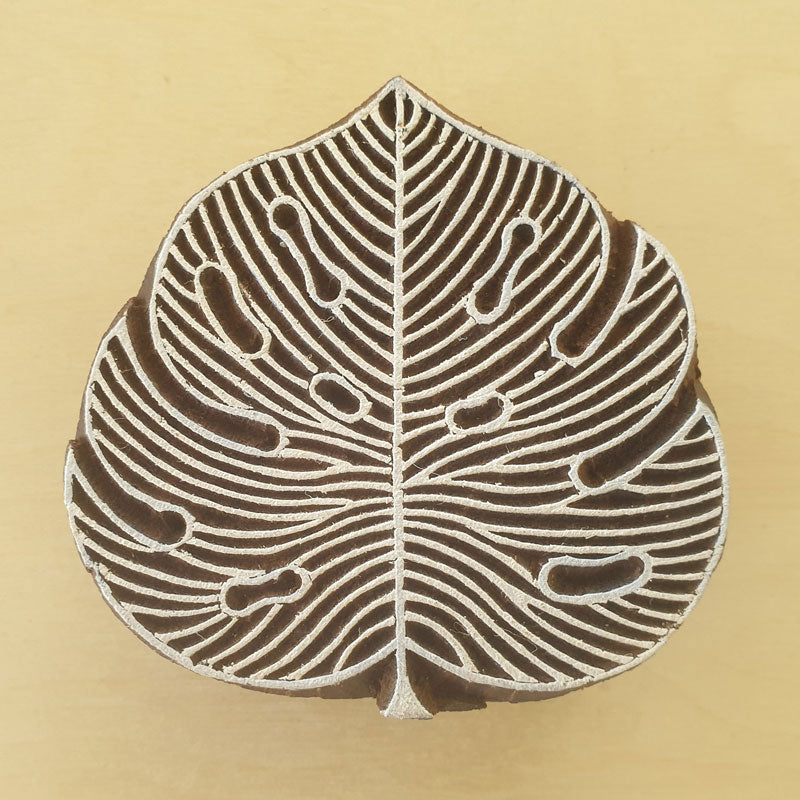 Leaf Stamp, Wooden Stamps, Printing Block.