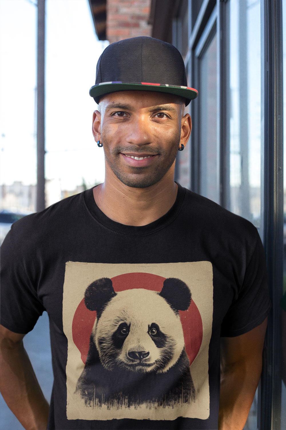 Mens Panda graphic tee.