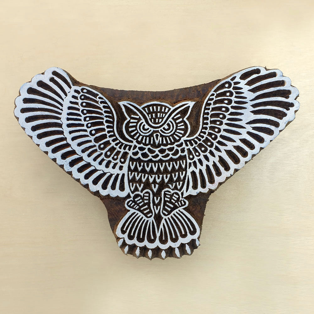 Large Owl Stamp, Wood Block Stamps.