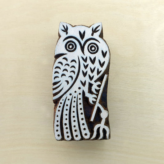 Owl Stamp, Wood Block Stamps.