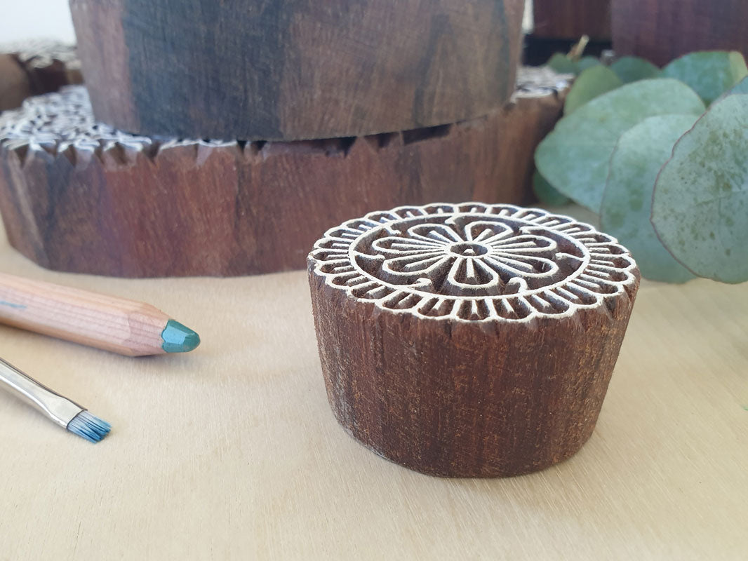 Flower Stamp, Wood Block Stamps