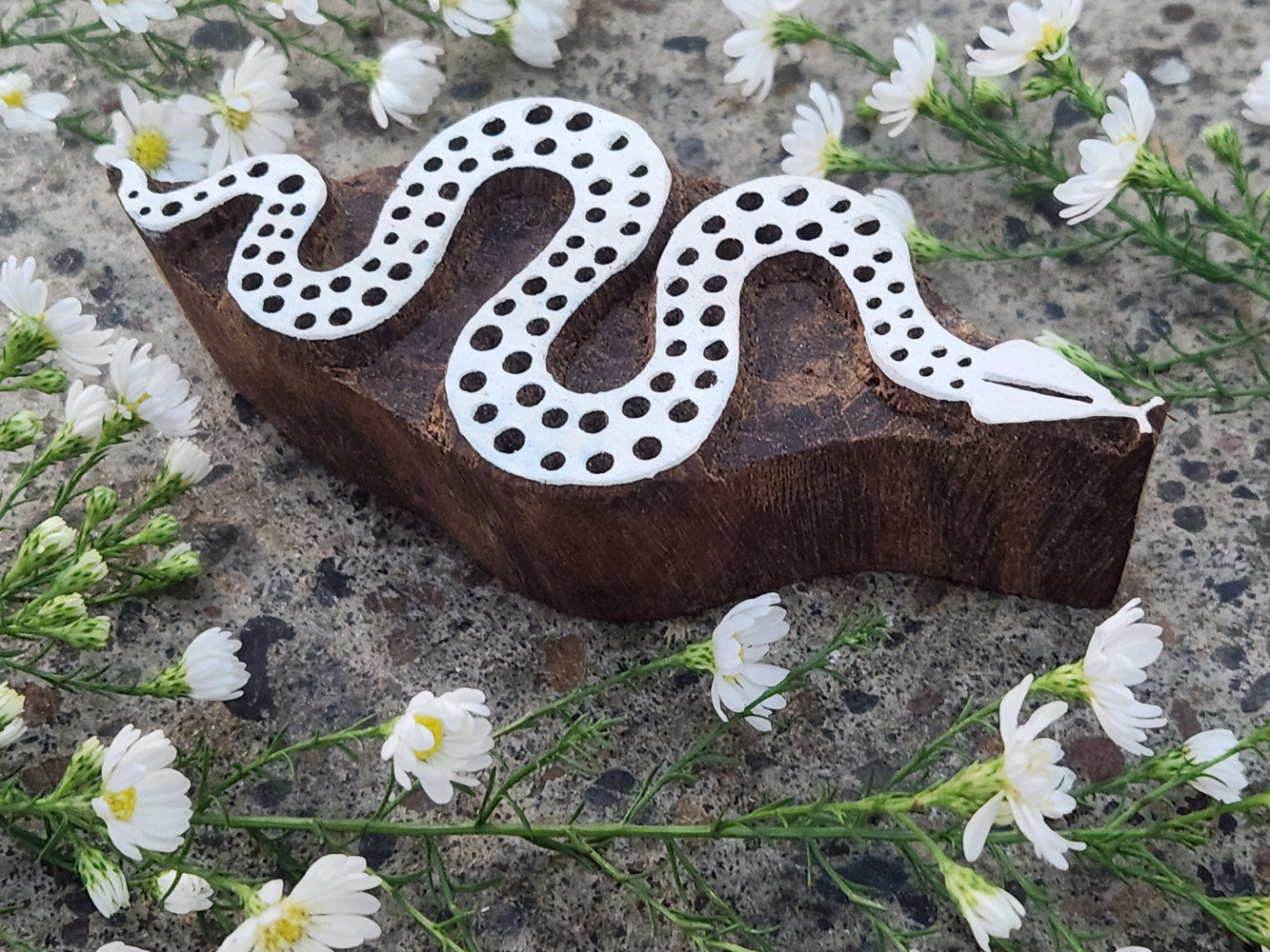 Snake wooden stamps