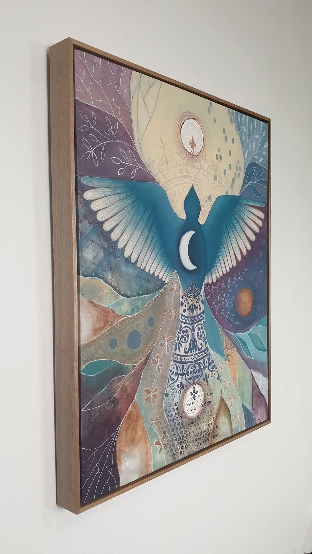 Solstice, Bird Painting, Acrylic, Libby Mills Art