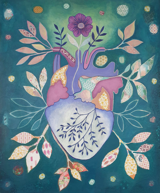 Tapestry Of The Heart, Mixed Media Painting