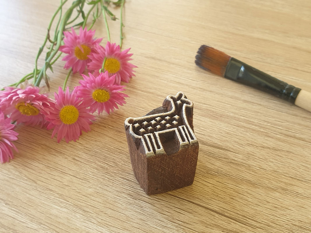 Tiny Elk Stamp, Deer Wood Block