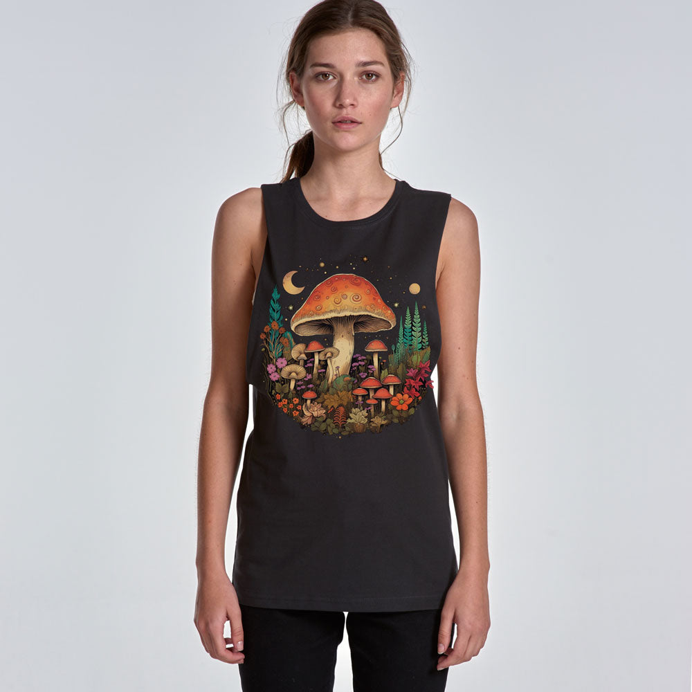 mushroom tank top, muscle shirt
